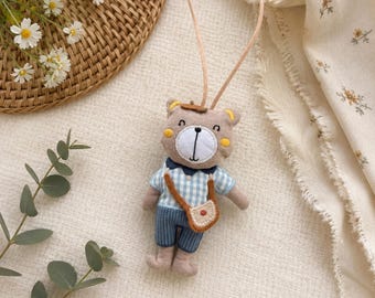 Collar de peluche infantil, lindo juguete de animales, ajustable, kawaii, oso, pingüino, rana, colgante de peluche suave, regalo para niñas pequeñas.