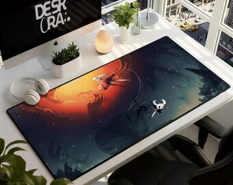 Alfombrilla de escritorio Hollow Knight Shadow - Alfombrilla de ratón grande para gamers - Alfombrilla de ratón Warrior Gamer