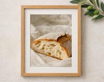 Artisan Bread Kitchen Wall Art | Rustic Food Poster | Bakery Decor Print | Digital Download