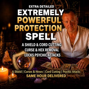 Protection Spell Shield Evil Eye Removal Curse Breaking Spiritual Cleansing Same Hour Delivery Negative Energy Banishment