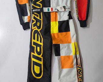 Intrepid Go Kart Racing Suit, Motorsport Driver Outfit, Lightweight Breathable Fabric