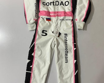 New Race Team cortDAO #internetteam Go Kart Racing Suit Custom jumpsuit