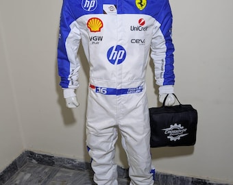 Charles Leclerc 2025 Racing Suit Replica, F1 Driver Costume, Motorsport Cosplay Outfit