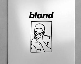 Frank Ocean Blond Streetwear Custom Glass Mirror - Bedroom Accessory Gifts Homeware