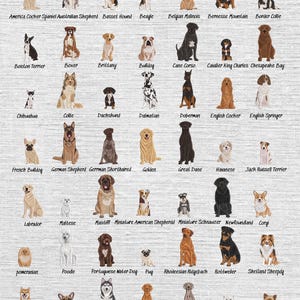 Set 49 Dog Breeds Embroidery Design, Custom Dog Breed Embroidery Machine File, Popular Dogs Machine Embroidery Files, Pet Lover, PES DST JEF