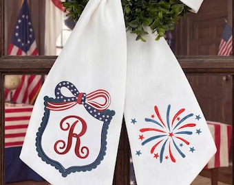 4th of July Crest Embroidery Design, Patriotic Monogram Frame Embroidery Files, America Monogram Embroidery, 5sizes, Instant Download