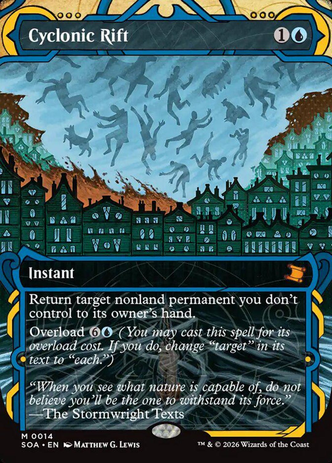 Cyclonic Rift Custom Custom TCG Card Cyclonic Rift, Rhystic Study, Omniscience, and Mystic ...