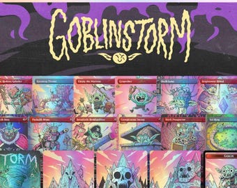 Goblin Storm Custom TCG Secret Lair Deck - Proxy, Sleeve Ready!