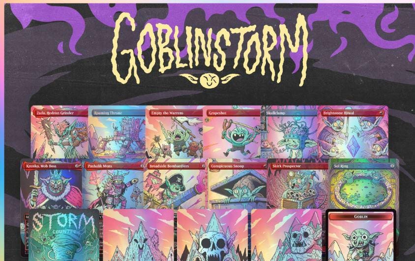 Goblin Storm Secret Lair Proxy Deck | Commander EDH Cards | Sleeve