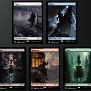 Custom TCG Card Dracula Basic Lands - Proxy, Sleeve Ready!