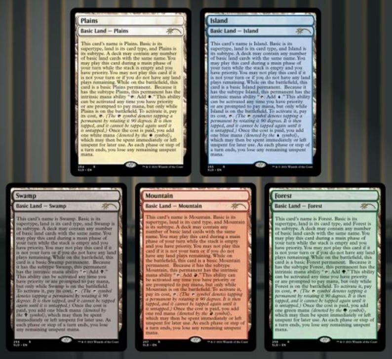 Custom TCG Card Full Text Basic Lands - Proxy, Sleeve Ready! - Etsy