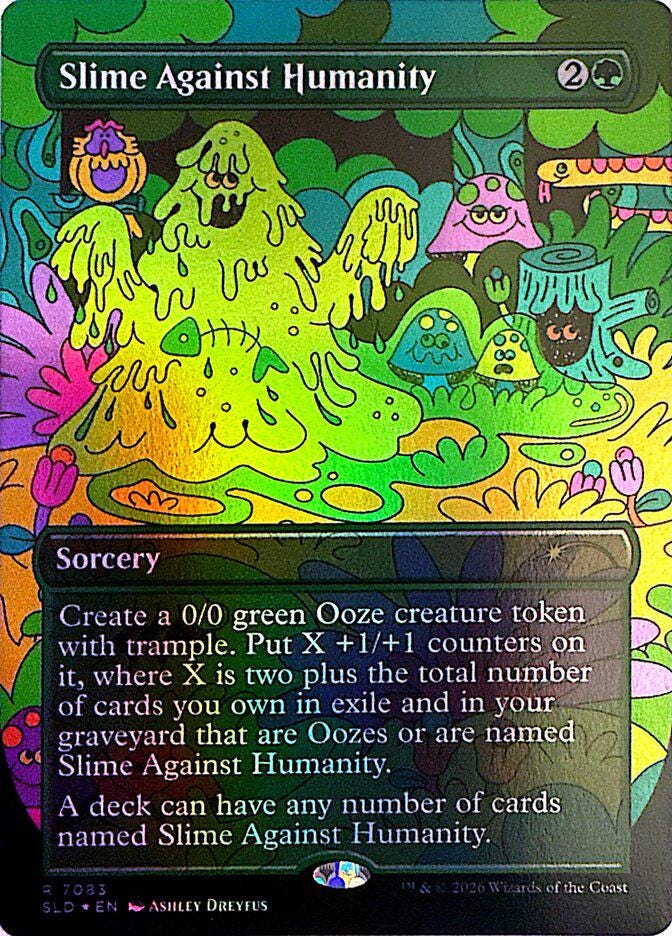 mtg slime cards Magic The Gathering, Secret Lair: Prime Card Monster Games (Equipment Aeve, Progenitor Ooze Commander Deck