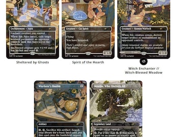 Familiar de la Bruja SLD Custom TCG Secret Lair - ¡Proxy, listo para fundas!