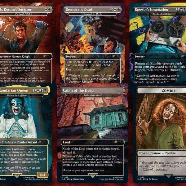 Covo Segreto del TCG personalizzato di Evil Dead - Proteggi proxy e bustine protettive!