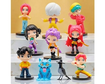 K pop Doll Set, 10pcs/Set Personalized Demon Hunters Action Figures, Ornaments