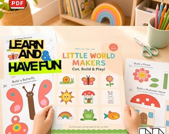 Little World Makers Cut and Paste Activities Preschool Crafts Printable Workbook PDF