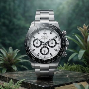 Ultimate.Co Panda Edition Automatic Chronograph Watch – Sapphire Crystal Stainless Steel