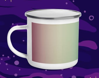 Rainbow Ombre Enamel Mug | Savile Row Studio Inspired 1970s Design