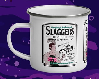 Slaggers Nightclub enamel camping mug | Vintage Style Deaf Aids inspired