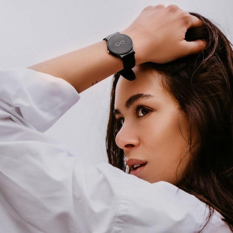 A Watch That Don't Tell Time | Reminder to Live in the Present | Infinity Symbol Gift image 3
