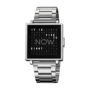 Word Clock Watch | Minimalist NOW Watch Enigma | Unique Time Display | Present Moment Gift
