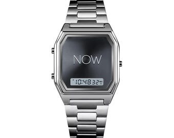 NOW Watch - Mindfulness reminder to be here NOW. Live in the moment.