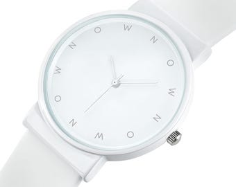 Wunderschöne, schlichte NOW Armbanduhr - Mindfulness Reminder