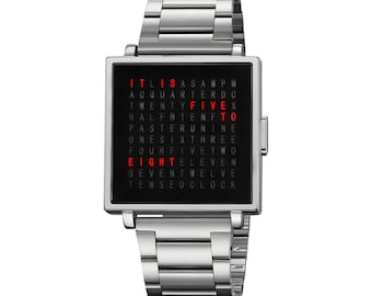 Wortuhr Uhr | Uhrzeit als Text | Knopf Aktiviert Display