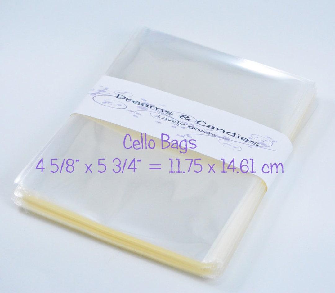 Clear Resealable Cello Bags - 3 3/4 X 6 3/4, 1.2 Mil OPP Poly Sleeves, Made In USA (Pack Of ?)