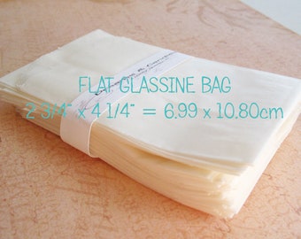 50 Glassine Paper Bags Size 2 3/4"x4 1/4" 1oz  -White Glassine Bags -Wedding Favor Bags -Candy Bags -Small glassine bags -Packing Bags