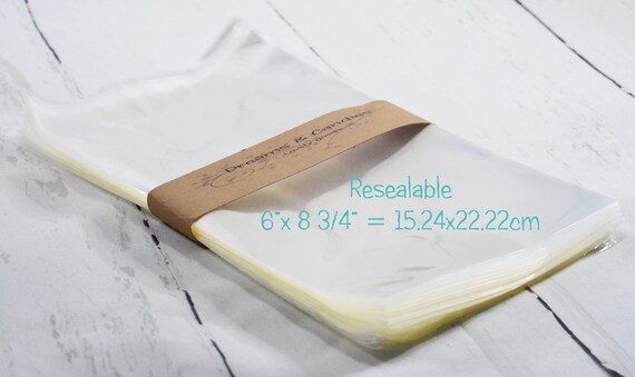 Clear Cello Bags 6x6 – Resealable Cellophane OPP Poly Sleeves, 1.2 Mil
