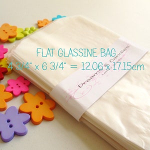 25 Glassine Paper Bags 4 3/4x6 3/4&quot; -Wedding Favor Bags -Candy Bags -Small bags -Packing Bags -Baby Shower Decor -Birthday Sweet Favor bags