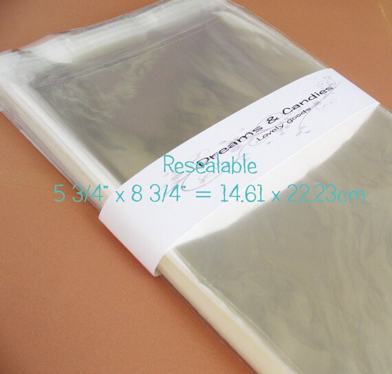 cello card sleeves A2 Cello Sleeves 4 3/8 X 5 3/4 Card Resealable Poly Cellophane Bags, Fits Card W/o Envelope