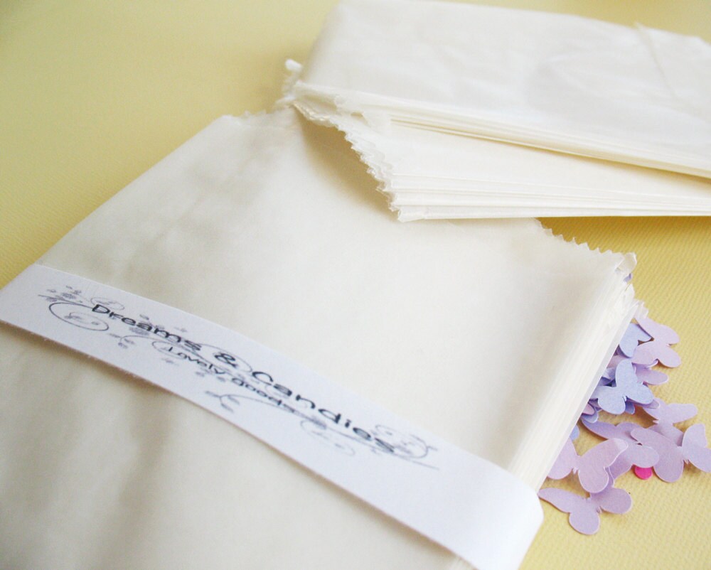 100 Glassine Paper Bags Size 3 3/4 X 5 2oz white Etsy