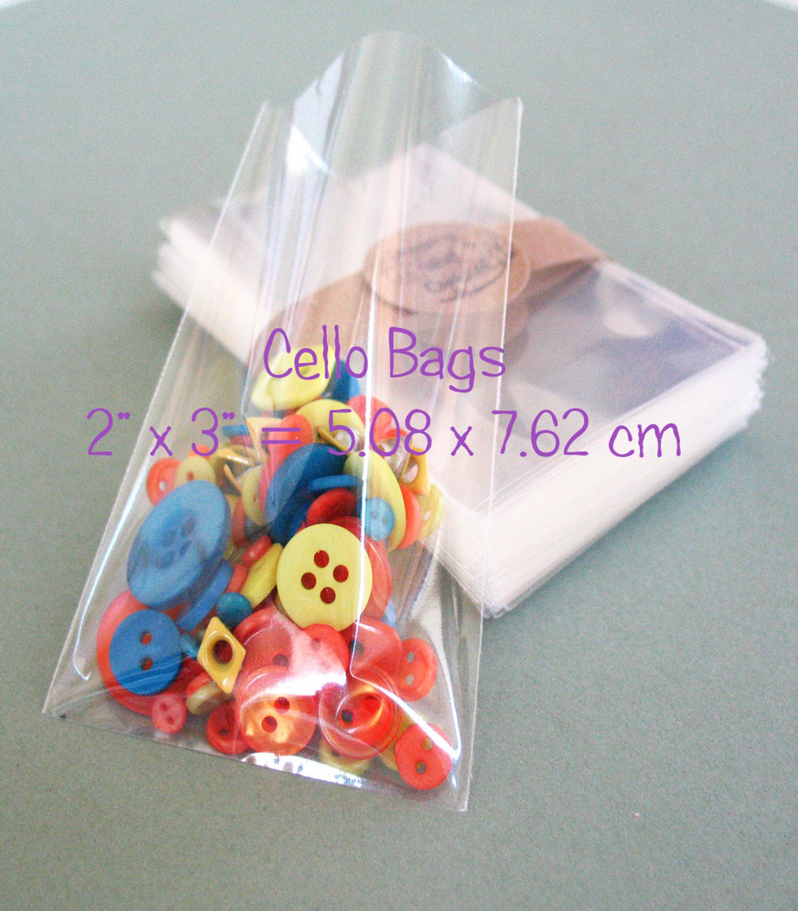 150 Clear Cello Bags 2 x 3 Transparent Cello Etsy