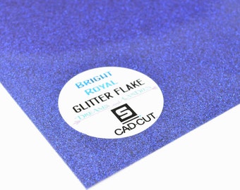 10x12" Royal Glitter Heat transfer vinyl -Glitter Flake HTV -Craft Iron On Vinyl -Decorative Heat Vinyl -Transfer Heat Vinyl