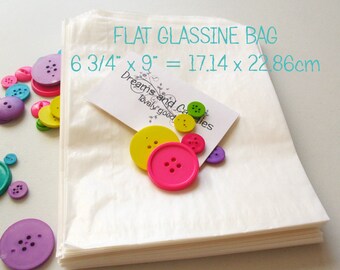 50 Glassine Paper Bags Size 6 3/4x9" -Wedding Favor Bags -Candy Bags -Small bags -Packing Bags -Baby Shower Decor -Sweet Favor bags