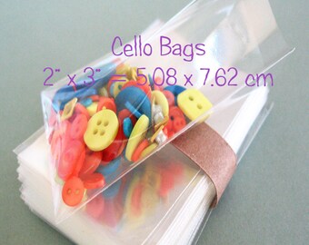 150 duidelijke cello zakken 2x3 "-transparante cello zakken-voedselveilige plastic zakken-kleine cellofaan zakken-Bolsitas para dulces -Bolsas de Celofan