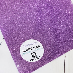 20x12&quot; Lavender Glitter Heat transfer vinyl -Stahls Glitter Flake HTV -Craft Iron On Vinyl -Decorative Heat Vinyl -Transfer Heat Vinyl