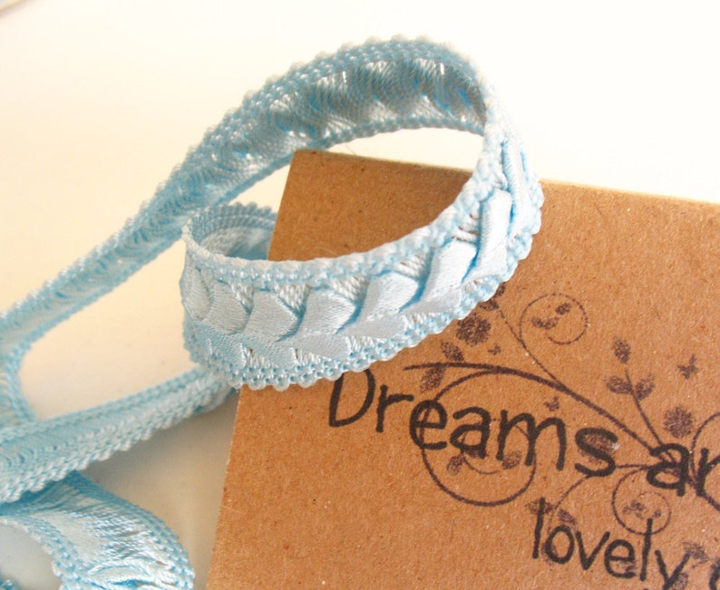 1yd Baby Blue Lace 3/4 Width blue Vintage Lace blue Etsy