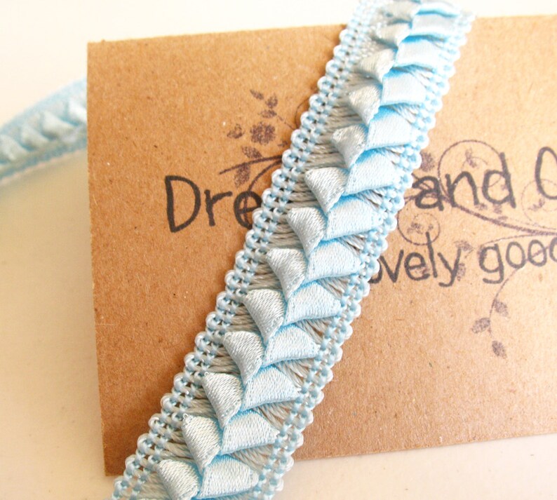 1yd Baby Blue Lace 3/4 Width blue Vintage Lace blue Etsy