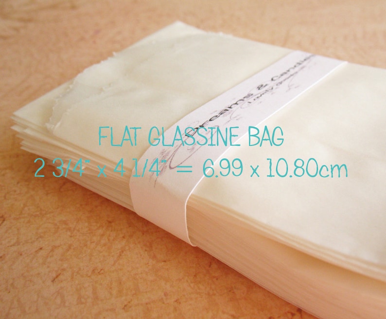 75 Glassine Paper Bags Size 2 3/4 x 4 1/4 1oz White Glassine Bags Wedding Favor Bags Candy Bags Small glassine bags Packing Bags image 1