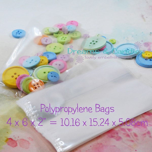 100 Clear Gusset Poly Bags 4x2x6 -Baby Shower Surprise Sleeves -Wedding Favor Bags -Heat sealed Bags -Birthday Candy Goodies