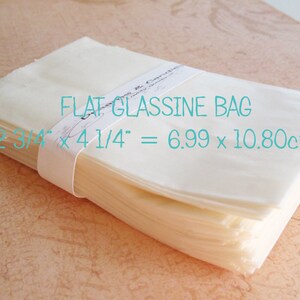 75 Glassine Paper Bags Size 2 3/4 x 4 1/4 1oz White Glassine Bags Wedding Favor Bags Candy Bags Small glassine bags Packing Bags image 3