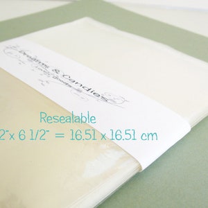 100- 6 1/2x6 1/2&quot; Resealable Clear Cello Bags -Transparent Cello Bags -Self Adhesive Cello Bags -Food Safe Cello Bags -Clear Cellophane Bags