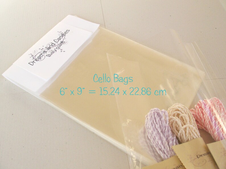 50 6x9 Clear Cello Bags transparent Cello Bags food Safe Etsy