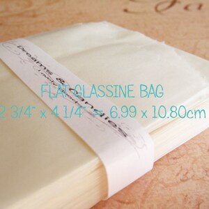 75 Glassine Paper Bags Size 2 3/4 x 4 1/4 1oz White Glassine Bags Wedding Favor Bags Candy Bags Small glassine bags Packing Bags image 4