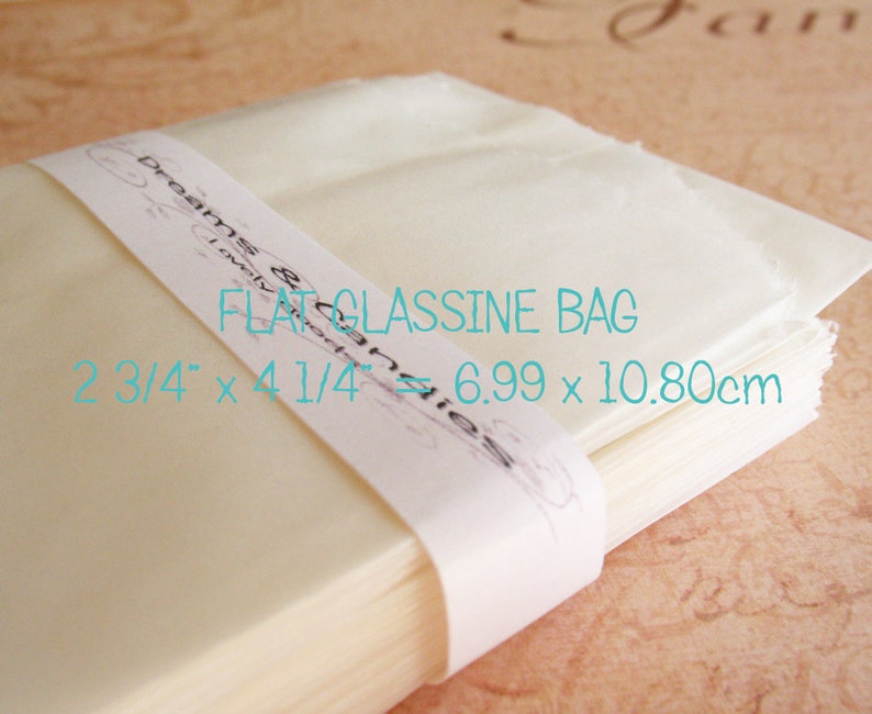 75 Glassine Paper Bags Size 2 3/4 x 4 1/4 1oz White Glassine Bags Wedding Favor Bags Candy Bags Small glassine bags Packing Bags image 4