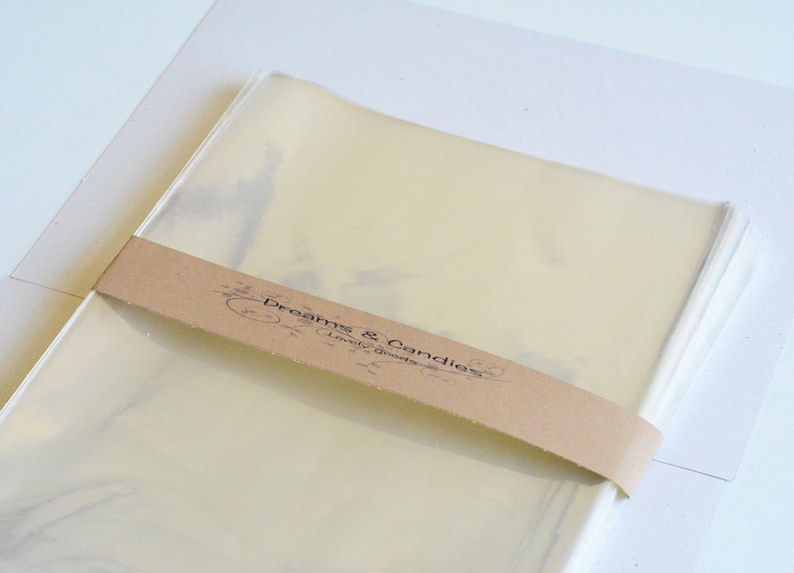 150 Clear Cello bags size 8 12 x 11 Food Safe Bags Food Safe Cello Bags Clear Cellophane Bags Transparent Cello Bags