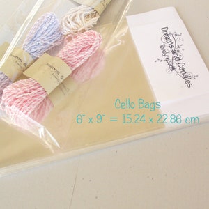 25 Klar cello Tüten 6x9&quot; -Transparente Cellobeutel -Lebensmittelecht Cellobeutel -Klare Cellophane Taschen -Party Favor Bags -Bolsitas de Celofan